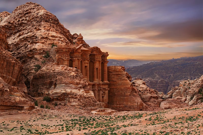 Petra Treasury in Jordan